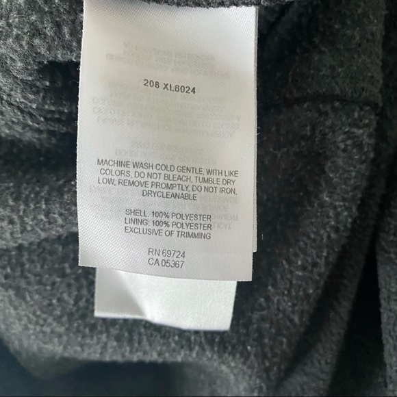 Columbia Full Zip Micro Fleece Jacket Base Layer, Stand up Collar, Gray, Small - Picture 5 of 6